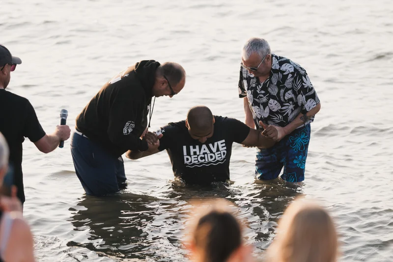 christian baptism in the water