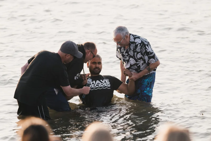 christian baptism in the waters of the sacrament of baptism