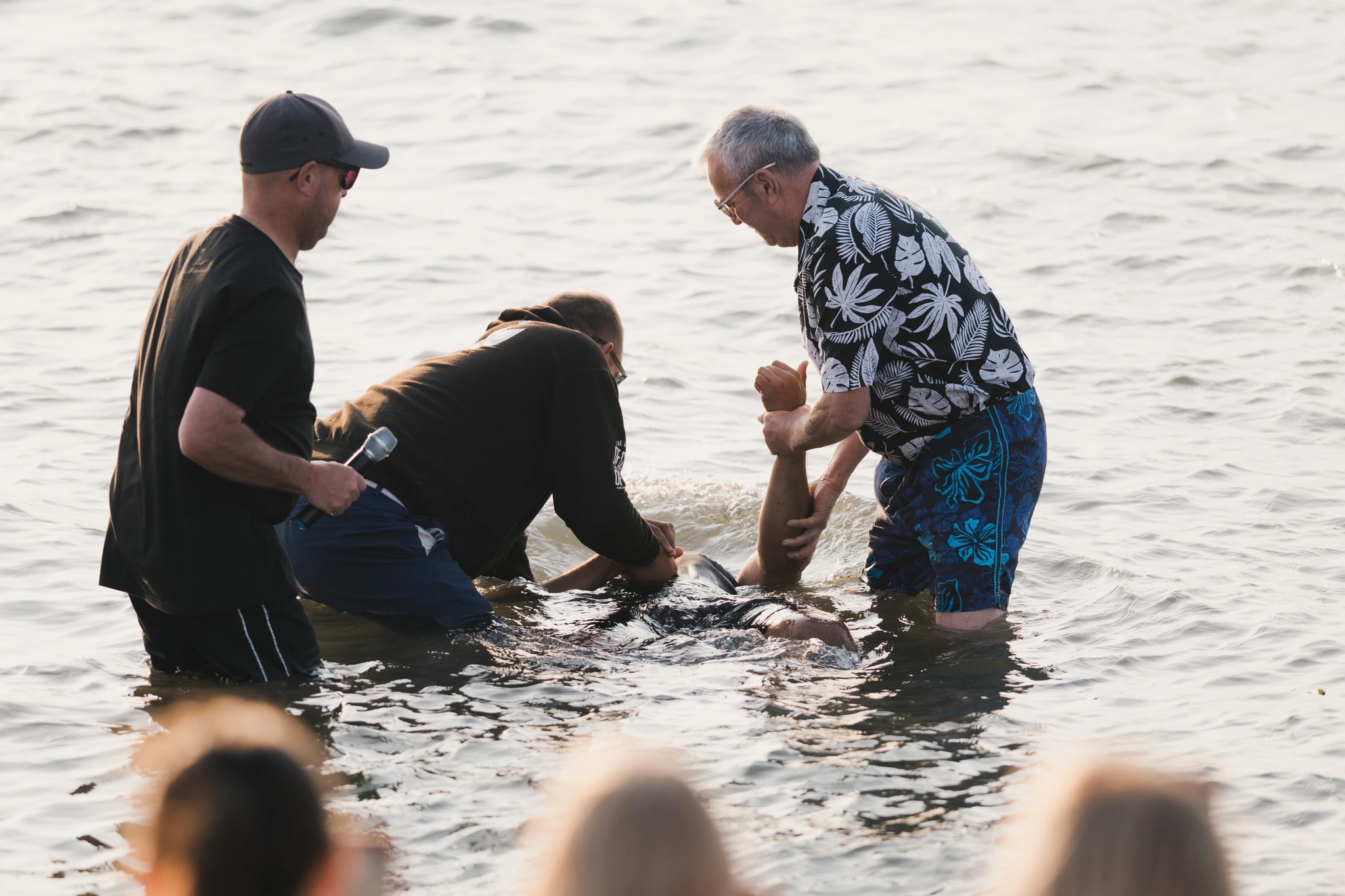 christian baptism in the water