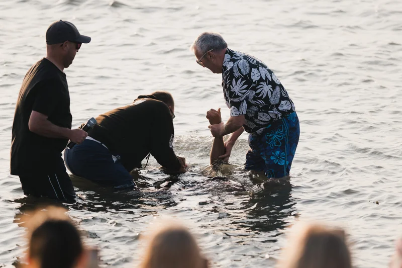 christian baptism in the water