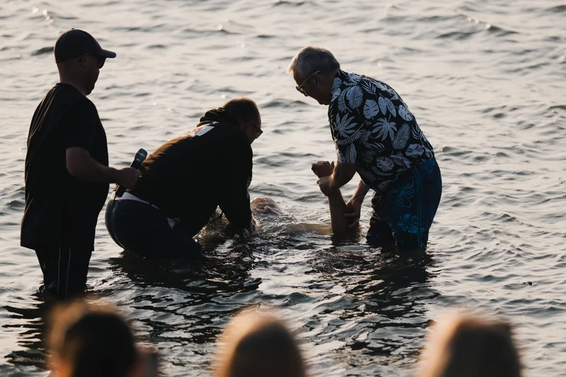 christian baptism in the water