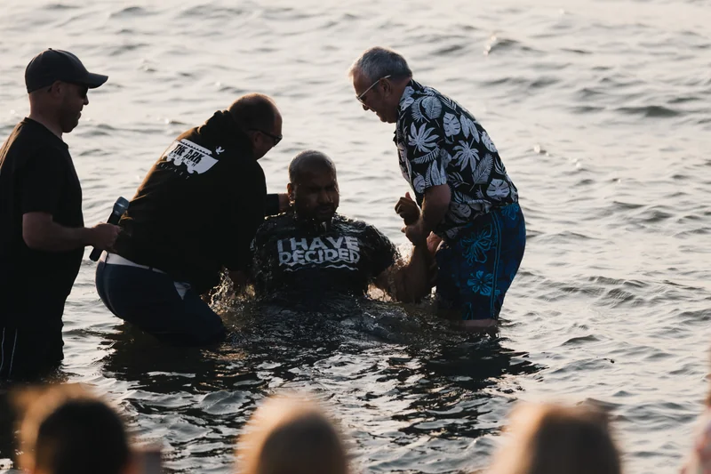 christian baptism in the water