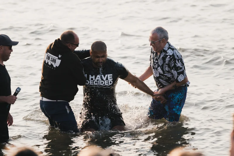 christian baptism in the water