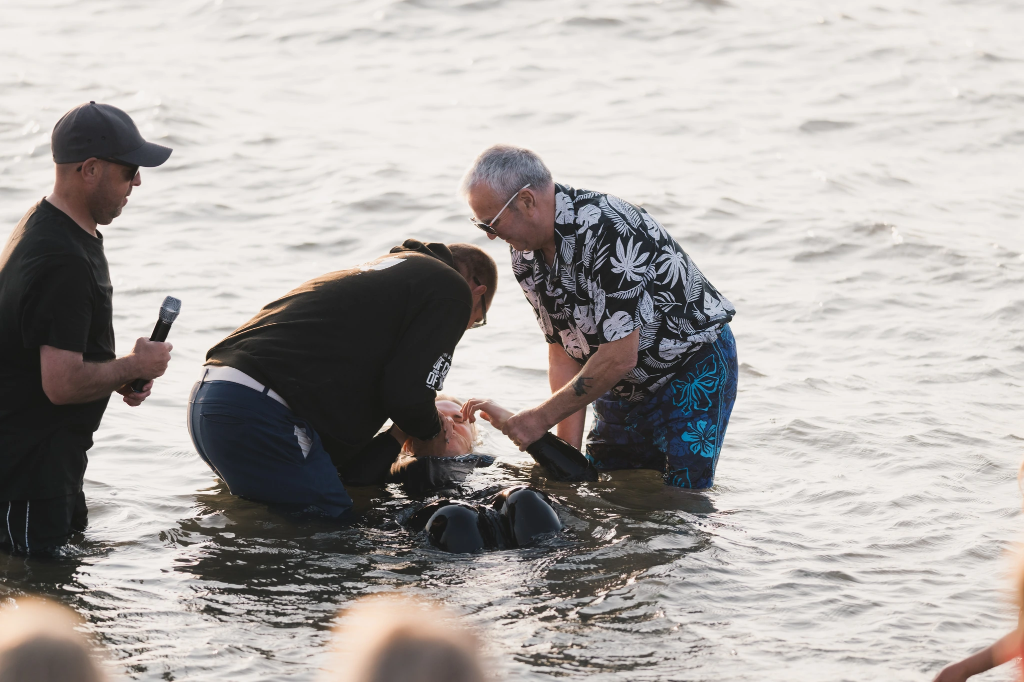 christian baptism in the water