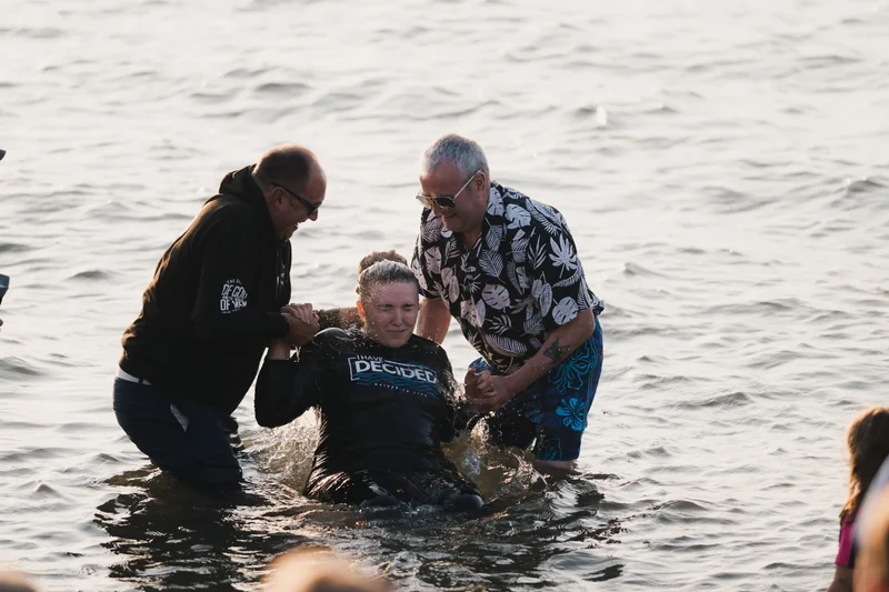 christian baptism in the water