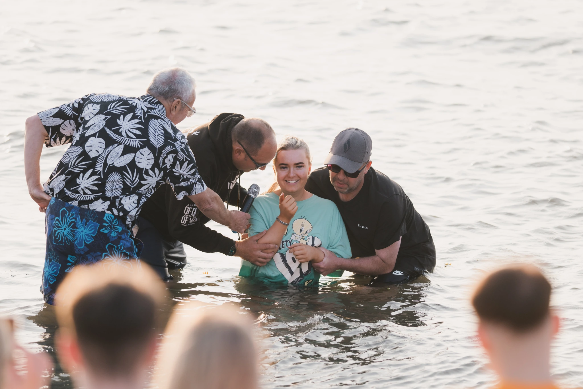 christian baptism in the water - baptism by the water
