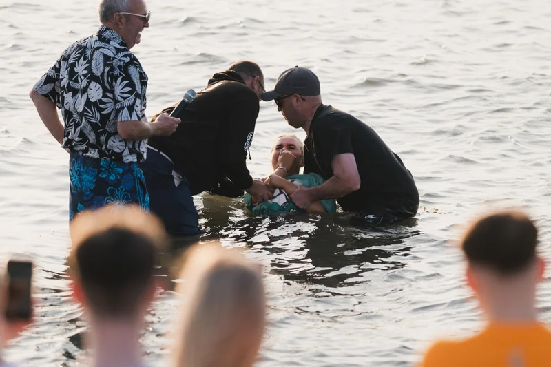christian baptism in the water