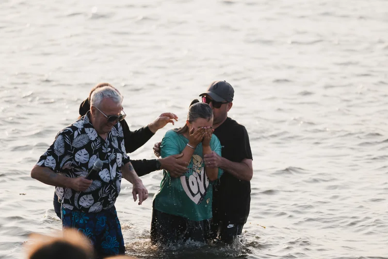 christian baptism in the water