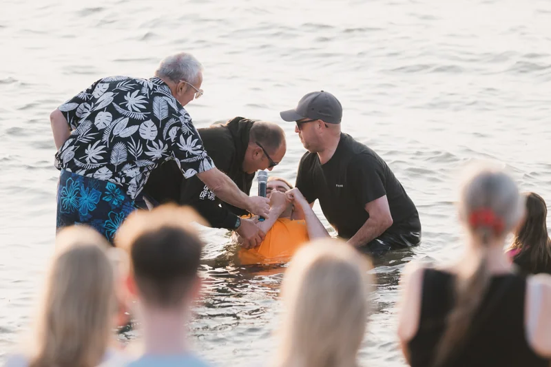 christian baptism in the water