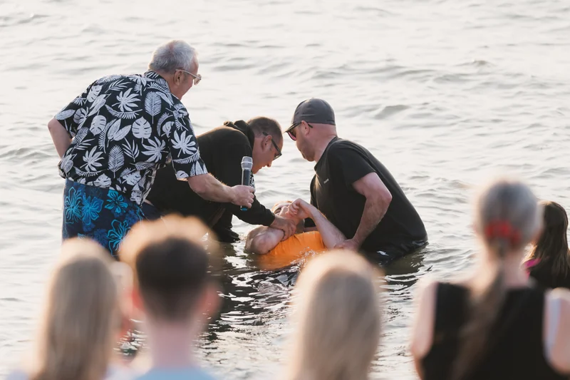 christian baptism in the water