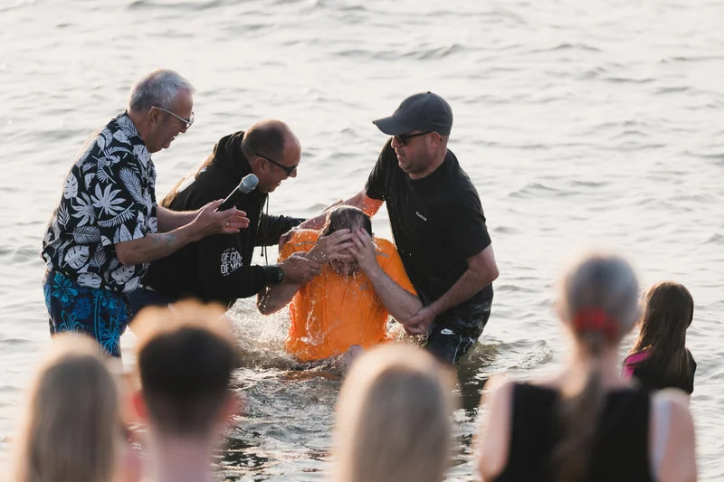 christian baptism in the water