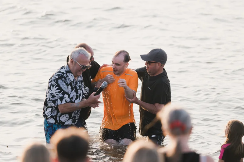 christian baptism in the water