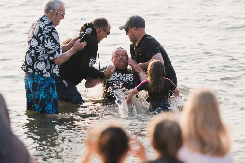 christian baptism in the water