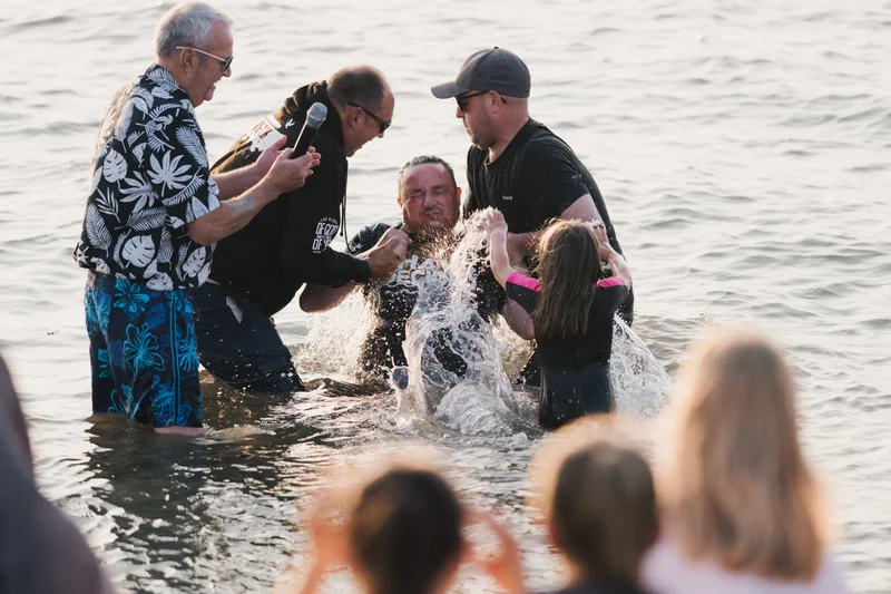 christian baptism in the water