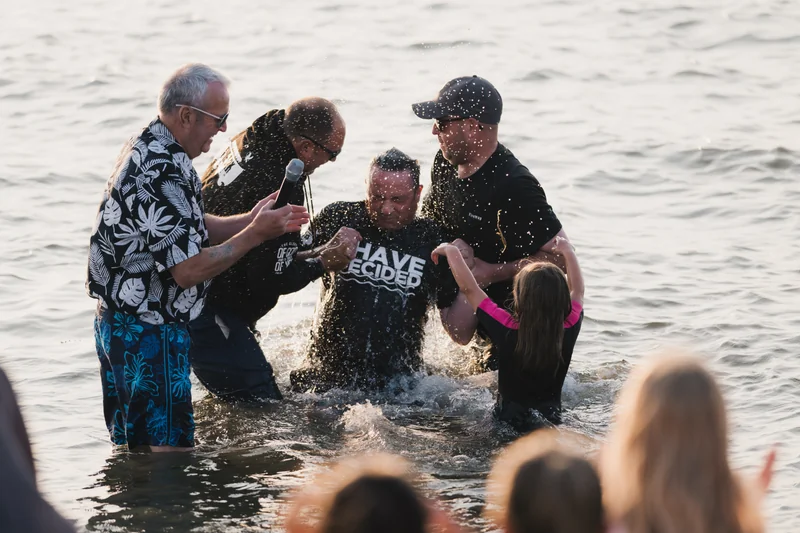 christian baptism in the water