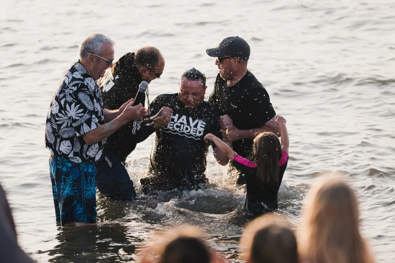 christian baptism in the water