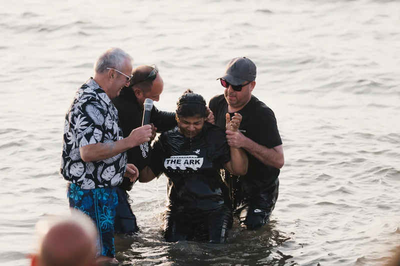 christian baptism in the water
