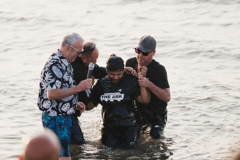 christian baptism in the water