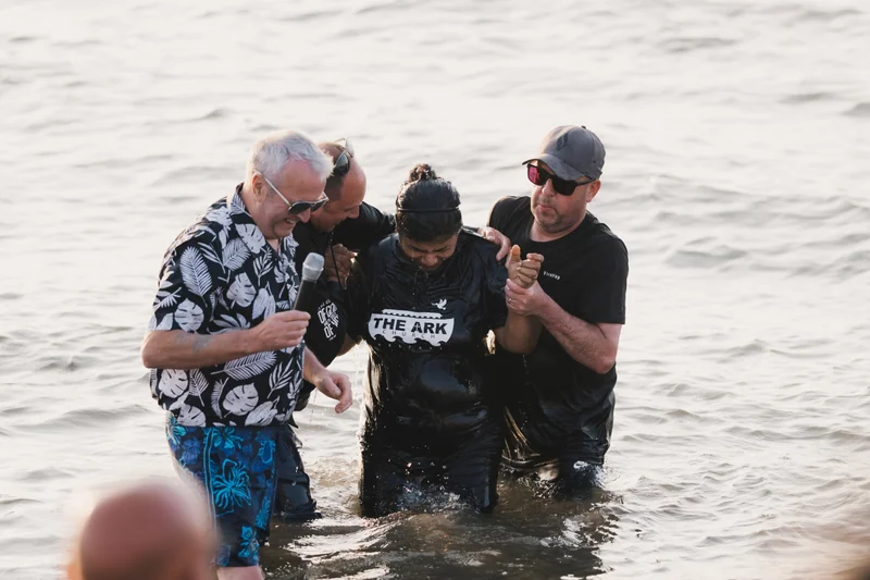 christian baptism in the water