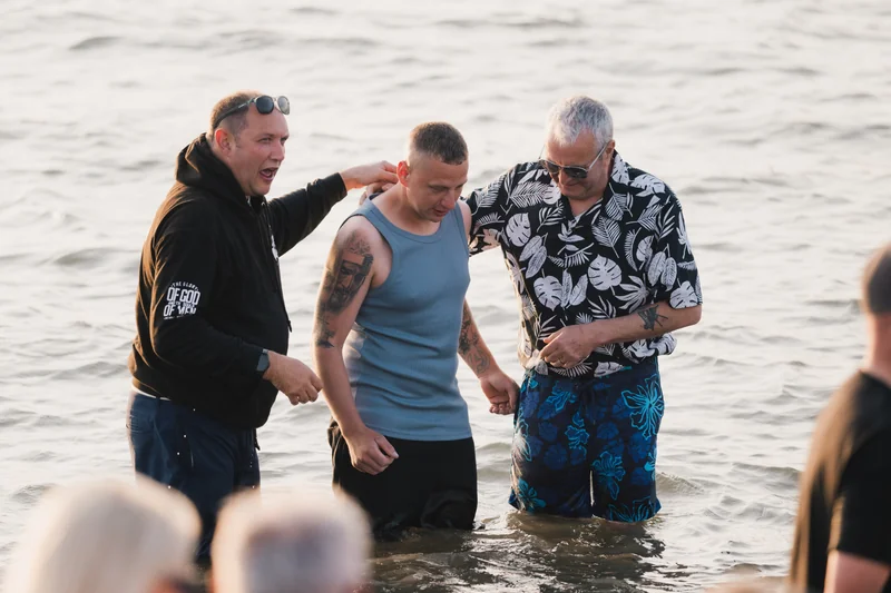 christian baptism in the water