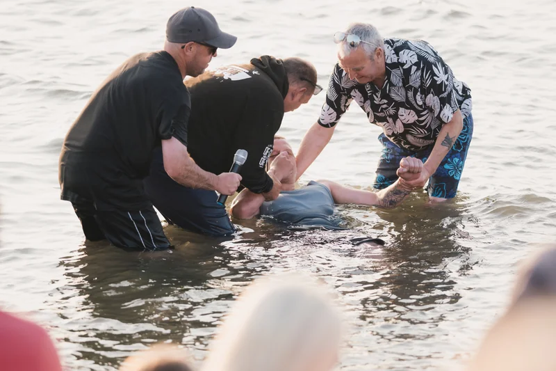 christian baptism in the water