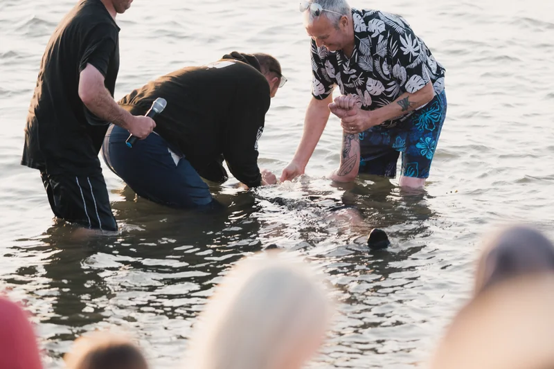 christian baptism in the water