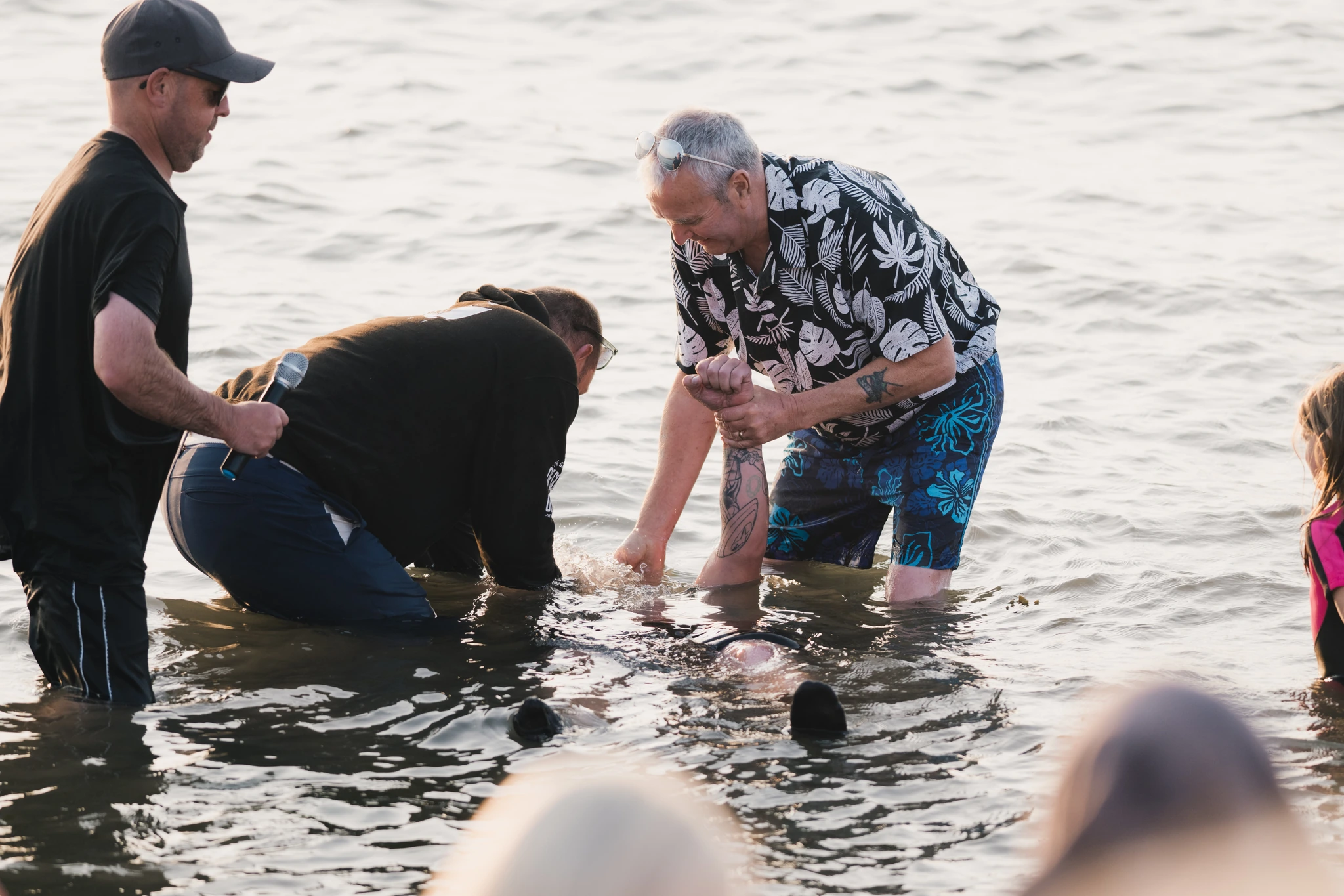 christian baptism in the water