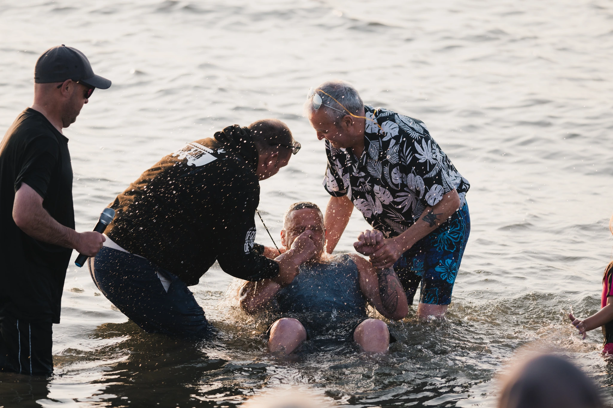 christian baptism in the water