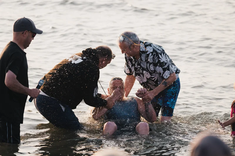 christian baptism in the water