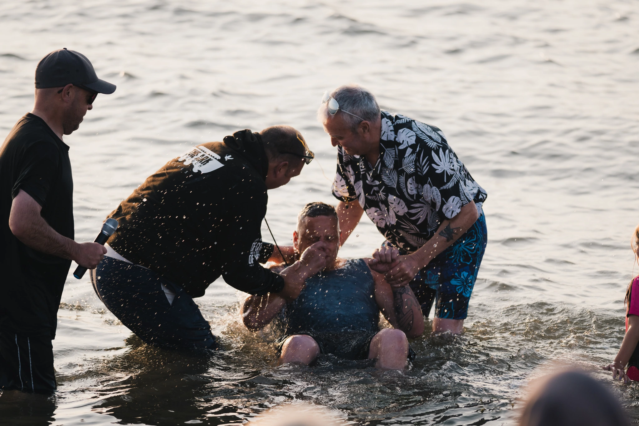 christian baptism in the water