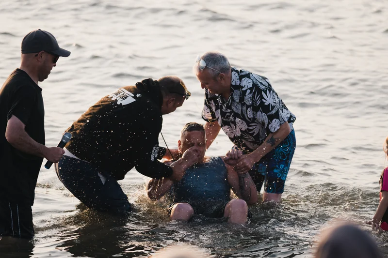 christian baptism in the water