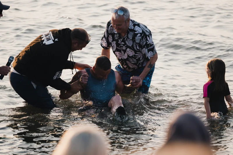 christian baptism in the water