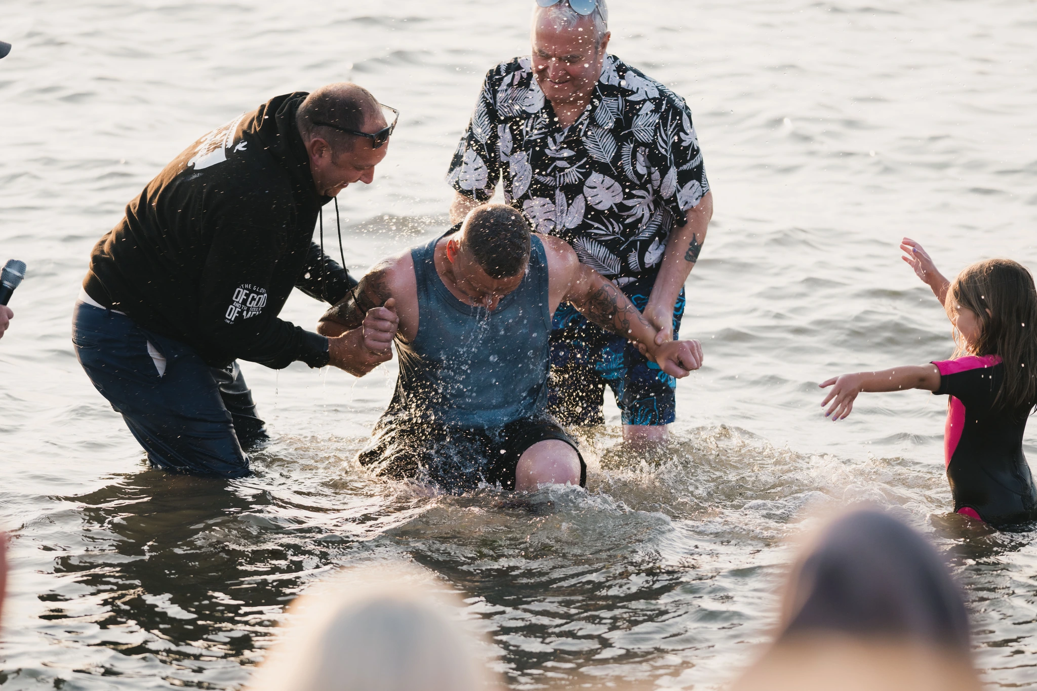christian baptism in the water