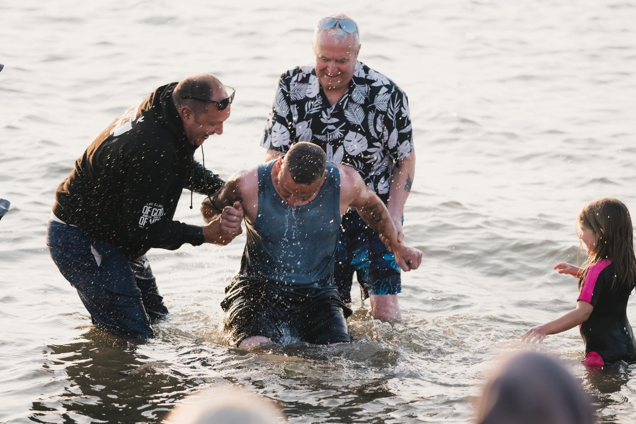 christian baptism in the water