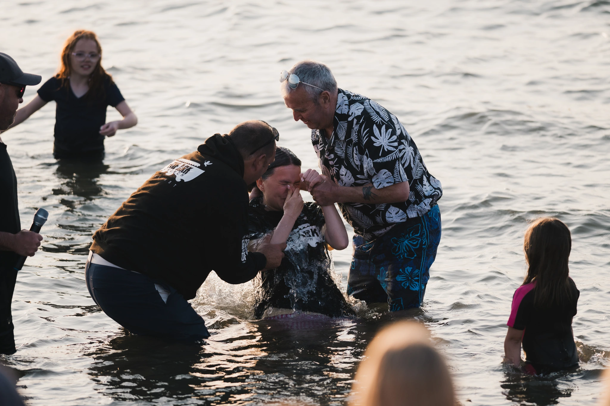 christian baptism in the water