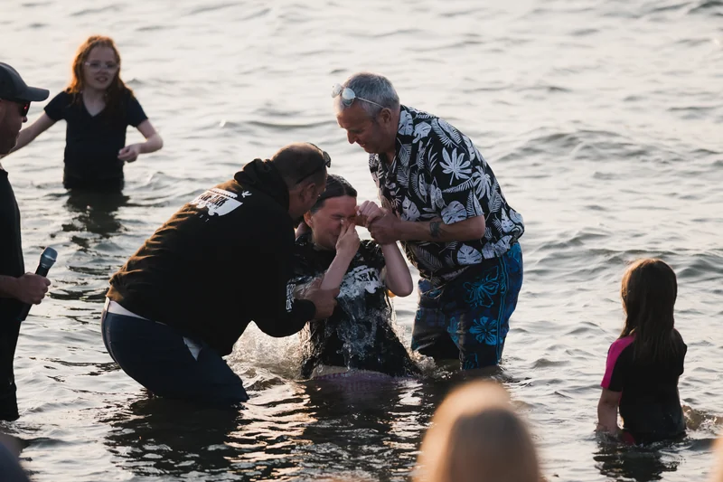 christian baptism in the water
