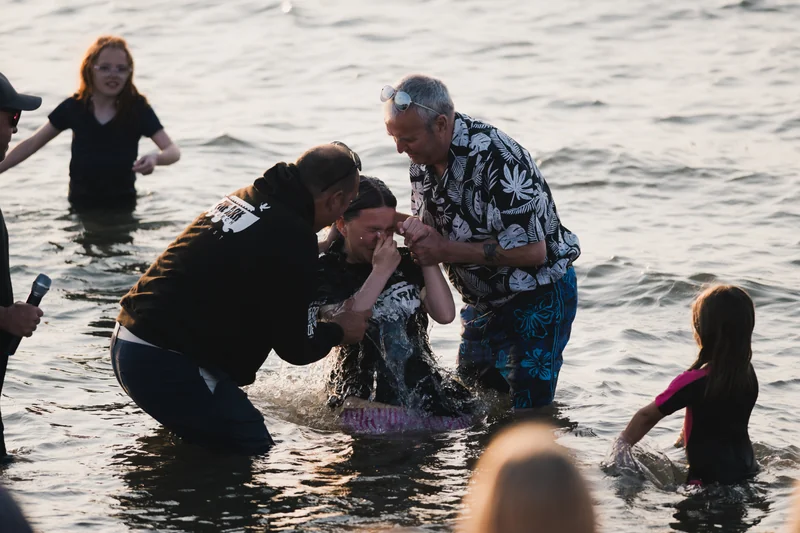 christian baptism in the water