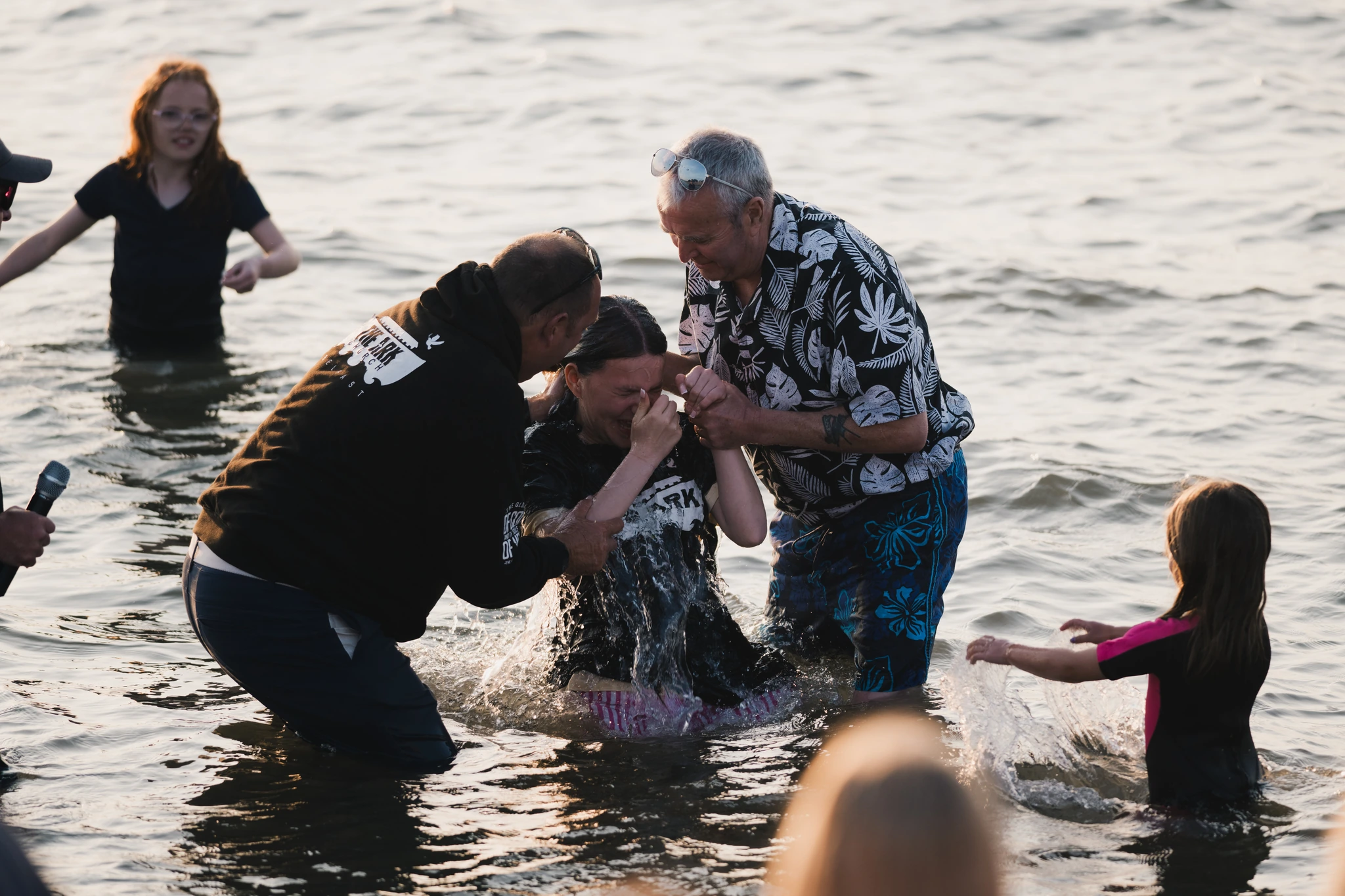 christian baptism in the waters of the holy sacrament