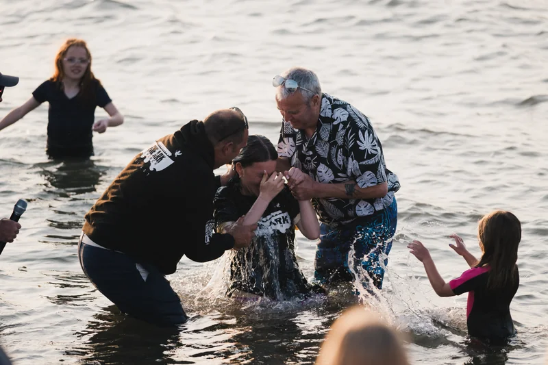 christian baptism in the water