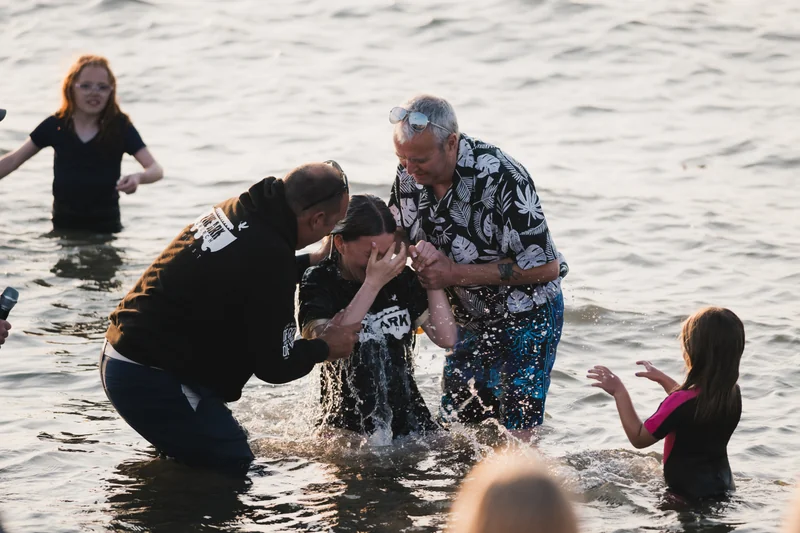 christian baptism in the water